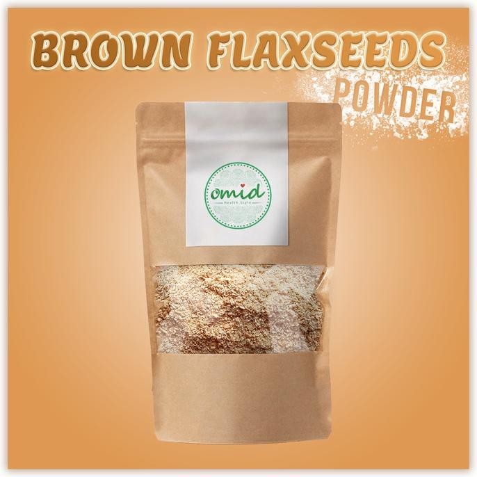 

[1 Kg] | Organic Brown Flaxseed Powder - Tepung Biji Rami Cokelat