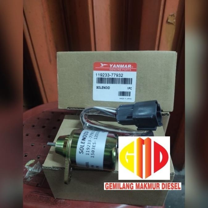 Solenoid engine stop / fuel shut off 12 Volt YANMAR Pertukangan Murah