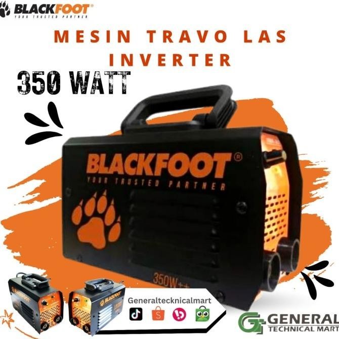 Blackfoot Mesin Travo Las Travo Inverter 350 Watt Igbt Mma 120 A Hitam