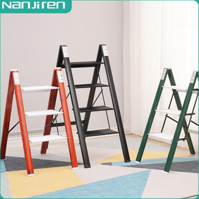 Nanjiren Tangga Rumah Tangga Lipat Tangga Dapur Kecil Lipat Step Stool