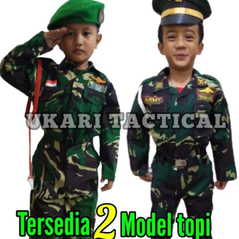 New Terlengkap Baju Polisi Anak Kecil Masinis Pocil Kostum Profesi Anak Tentara Army Indomaret Alfam