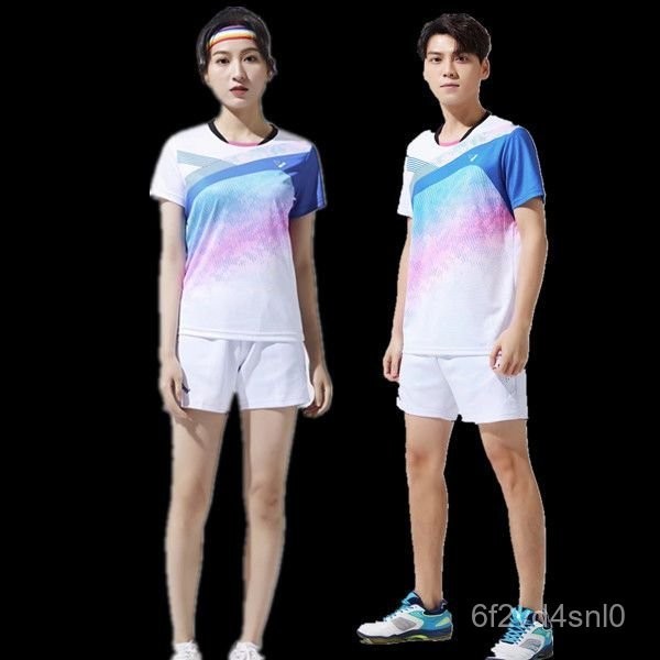 Pakaian Olahraga Badminton Pria dan Wanita, Pakaian Badminton Cepat Kering Bernapas