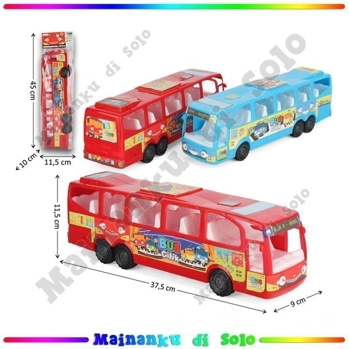[Mainanku] Mainan Anak Bus Bis Tayo Friction Taiyo Si Bus Kecil - KGP892