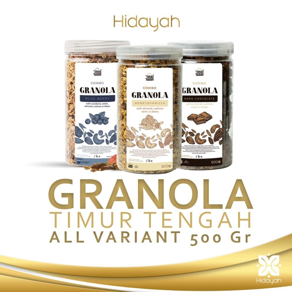 

aq-54 Granola 500 Gr Timur Tengah All Variant Sereal Sarapan Makanan Sehat High Quality Hemat