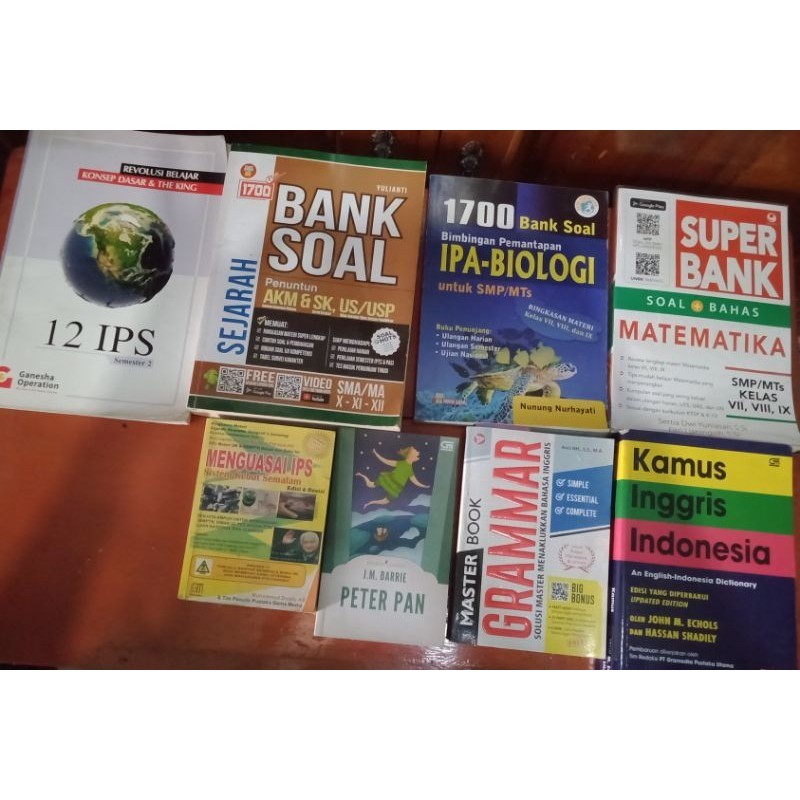 [PRELOVED] buku pelajaran & novel classics