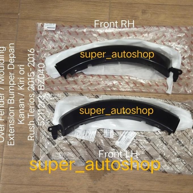 Over Fender Moulding Extension Bumper Depan Rush Terios 2015-2016 Ori