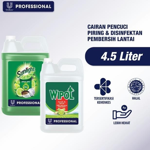 Paket Hemat Sunlight & Wipol Jerigen