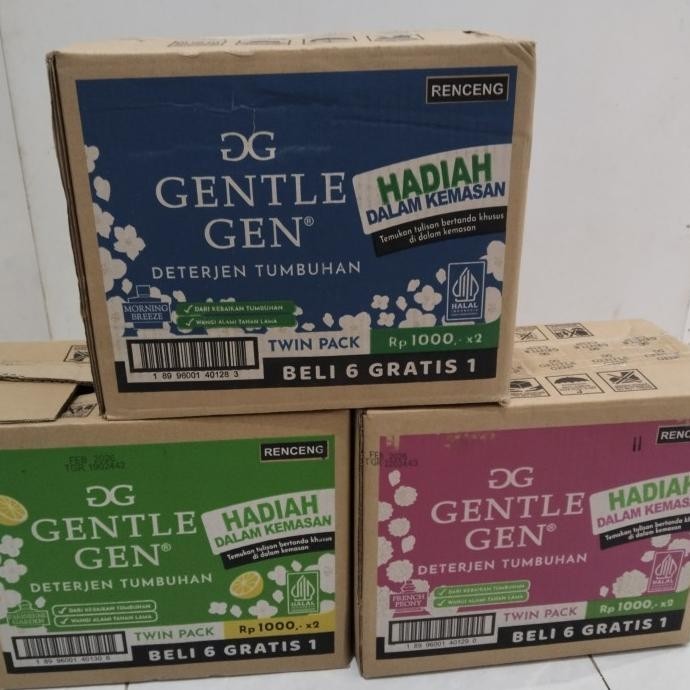 Gentle Gen Sachet Deterjen Cair 1 Dus - Gentle Gen 1 Karton