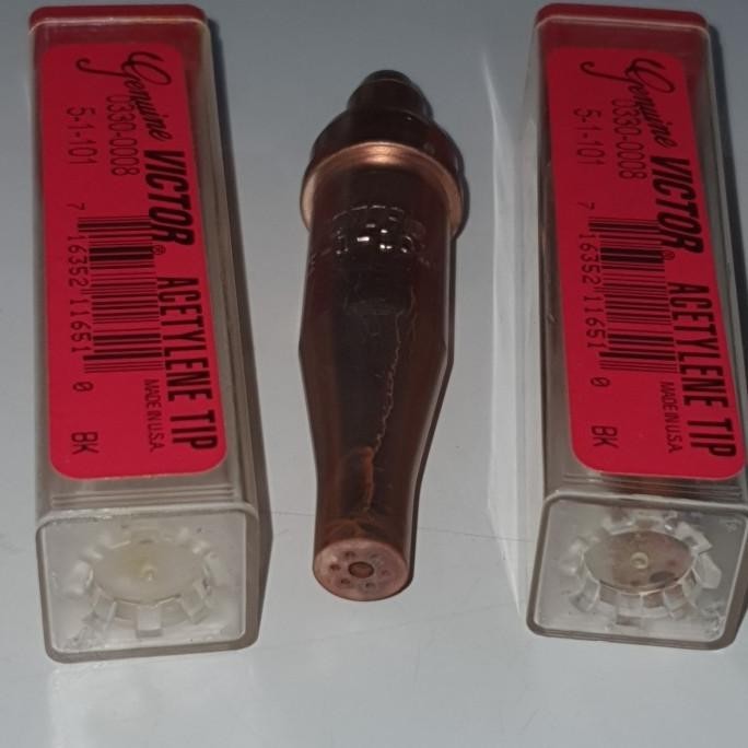 Victor Cutting Tip Nozzle Acetylene 5-1-101 / Mata Blender Las Potong [ Duoble L21 ]