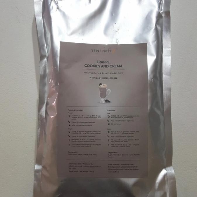 

Toffin Frappe Cookies And Cream 800Gr