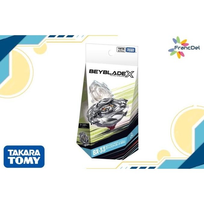 Promo Besar Beyblade X Bx-33 Weiss Tiger 3-60U Takara Tomy