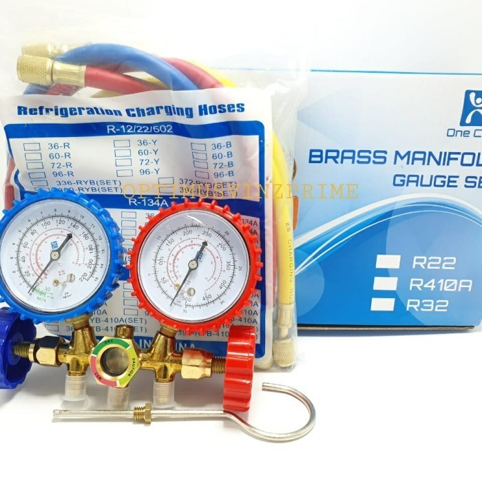 Grosir Manifold Double/ Dobel / Complete Set R22 + Selang