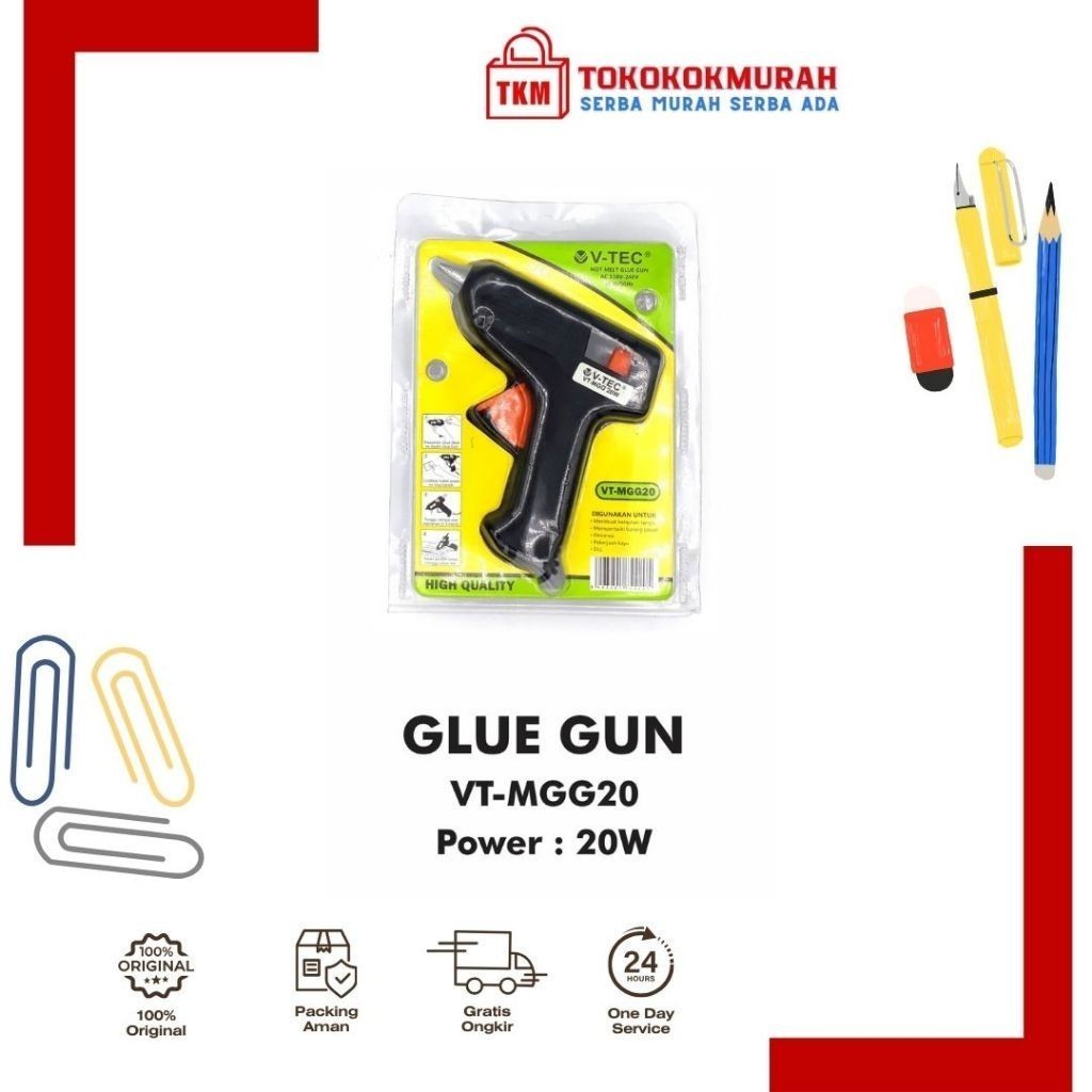 

V-TEC ALAT LEM TEMBAK VT-MGG20 20W GLUE GUN