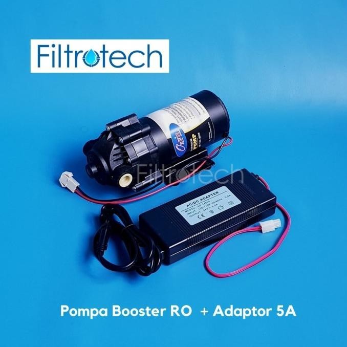 Pompa Ro 400 Gpd/500 Gpd Booster Pump Ro 400Gpd + Adaptor +Fitting
