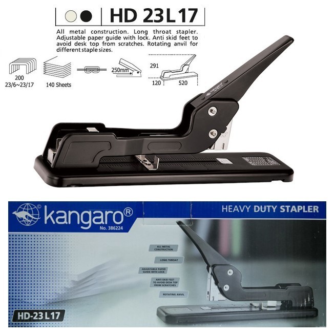 

Stapler Jilid Heavy Duty Kangaro Hd-23L17 Staples Hd23L17