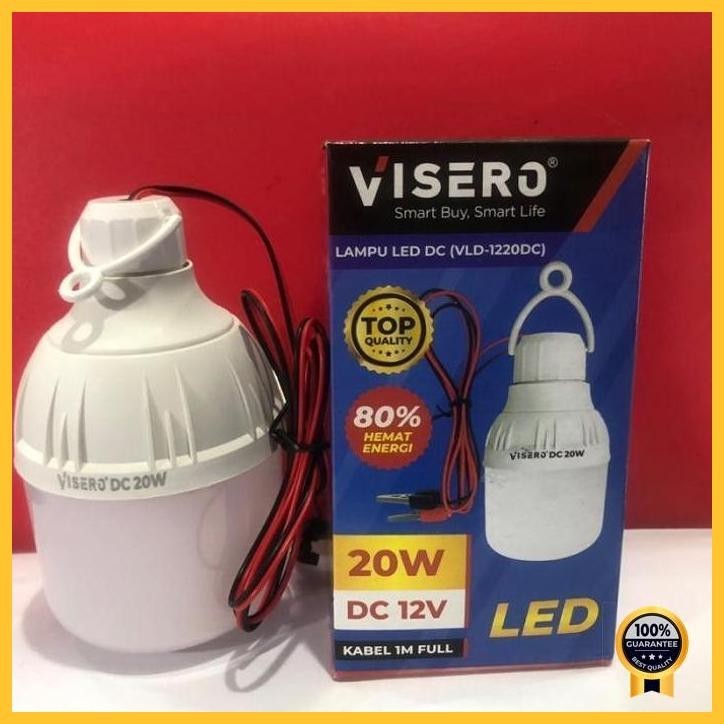 LAMPU LED DC 12VOLT + JEPIT BUAYA 20 WATT VISERO adind_77