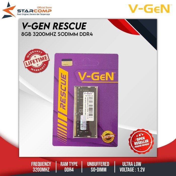 Sodimm V-Gen Ddr4 8Gb Ddr4 Pc 3200