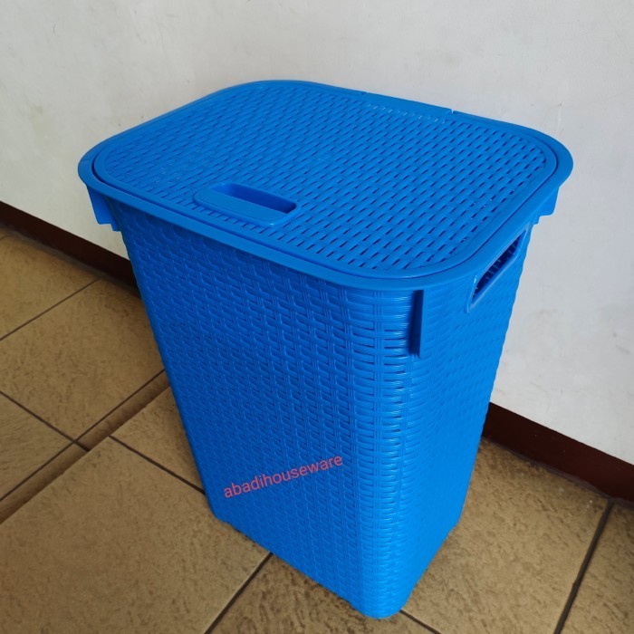 KERANJANG BAJU PAKAIAN LAUNDRY BASKET ROTAN PLASTIK SHINPO