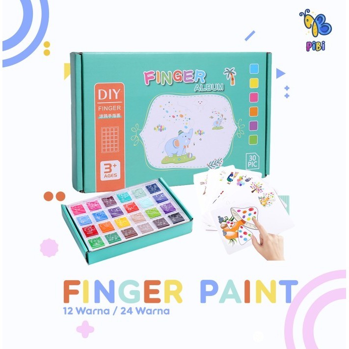 

Finger Painting Diy Colouring Set Washable Paint Color