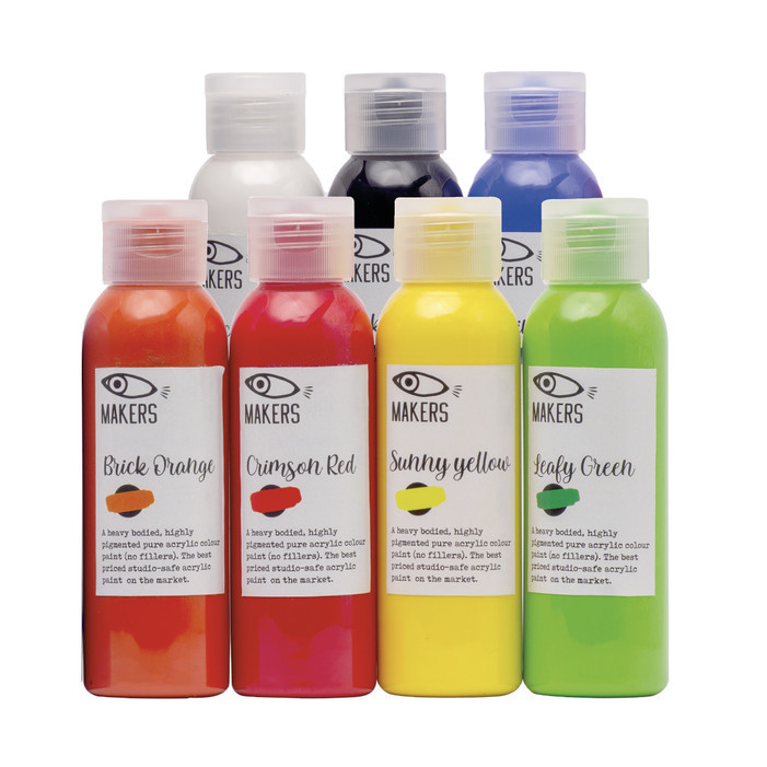 

Acrylic Paint Set Of 7 100 Ml By Makers