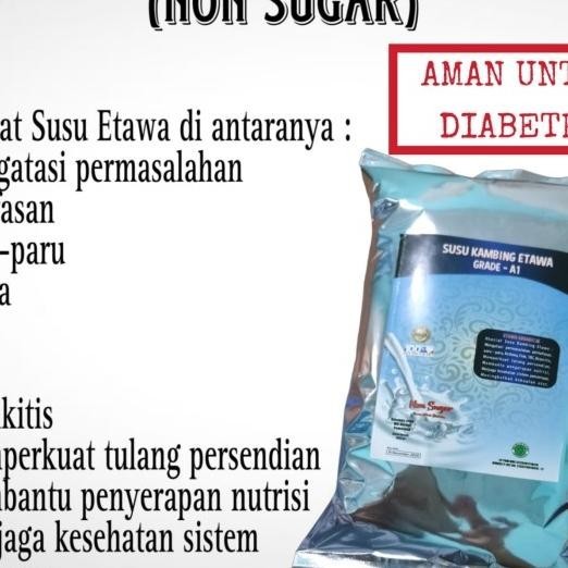

Susu Kambing Etawa Grade A Non Sugar 1Kg / 1000Gr