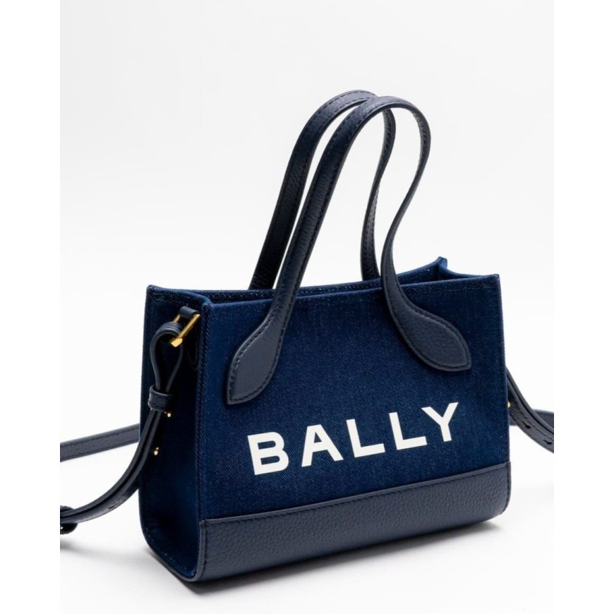TAS WANITA BALLY BAR KEEP ON XS HANDBAG MARINE ORIGINAL