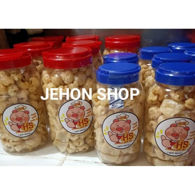 

dgf-4 KERUBI/KERUPUK kulit babi toples 2liter/B2 kualitas premium import 180gram Viral