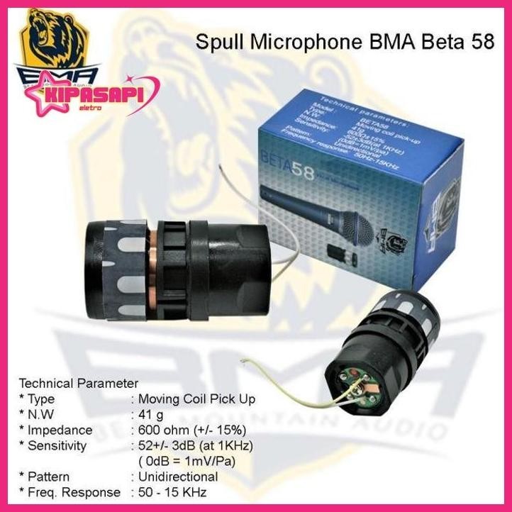 [BMA - SPUL MIC] SPUL MIC SHURE BETA 58A MERK BMA ASLI kipasapi722
