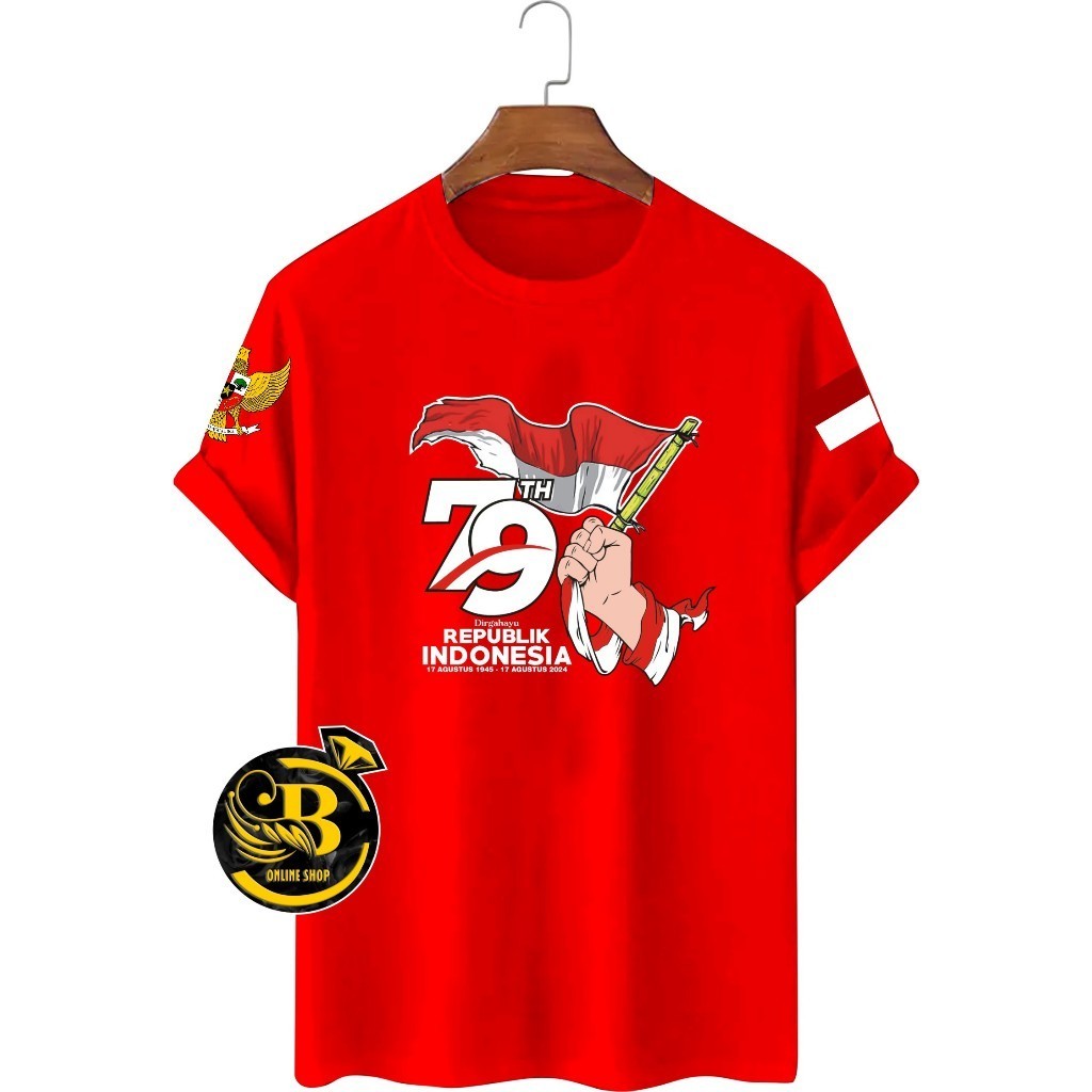Atasan Merah Putih Wanita Promo Merdeka Kaoss Baju 17 Agustus Kaus Lengan Panjang Dewasa Th 79 Coupl