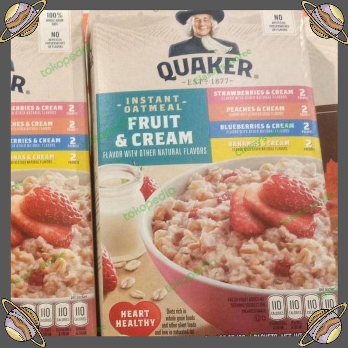 

[CLS] QUAKER INSTANT OATMEAL FRUIT & CREAM 240 GR/INSTANT OATMEAL