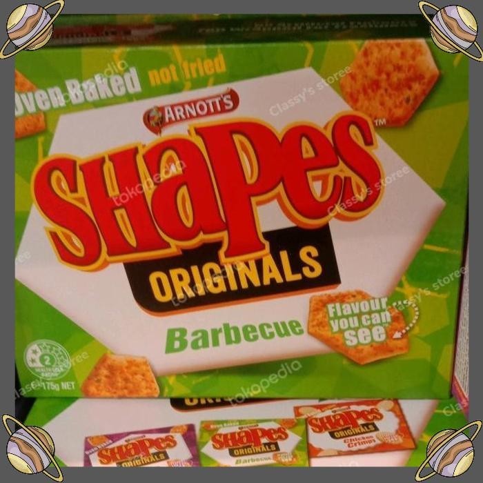 

[CLS] ARNOTTS SHAPES BARBECUE 175 GR/OVEN BAKED SNACK CRACKERS