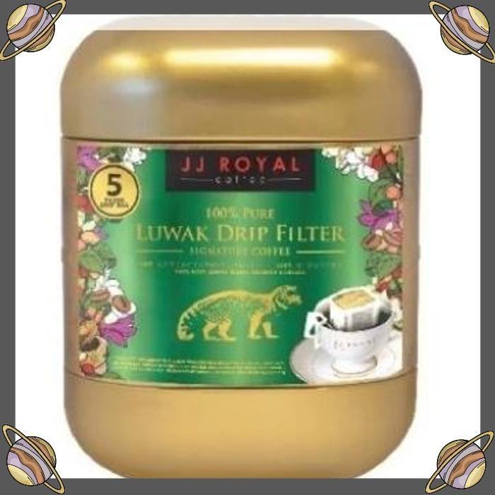 

[CLS] JJ ROYAL COFFEE DRIP FILTER PURE LUWAK SIGNATURE 5 PCS