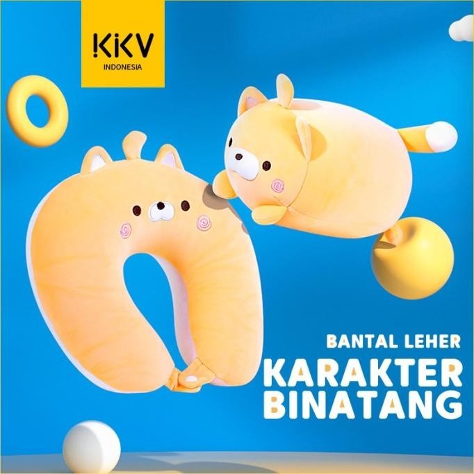 KKV SLADKO Animal Pilow Bantal Leher Travel Multifungsi Bantal Boneka