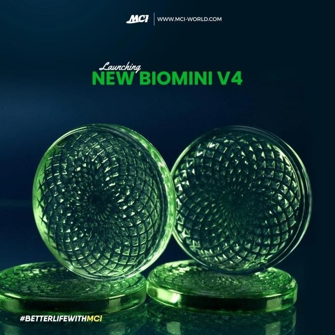 MCI BIOGLASS MINI BIO GLASS MINI MCI V3 -Original Free RUBBER + Rantai