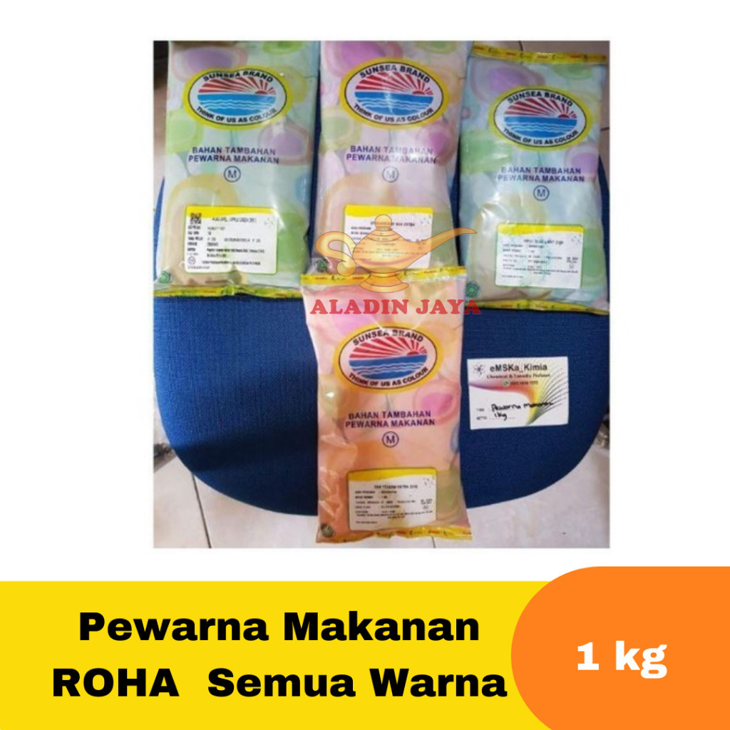 

Pewarna Makanan ROHA 1Kg Semua Warna