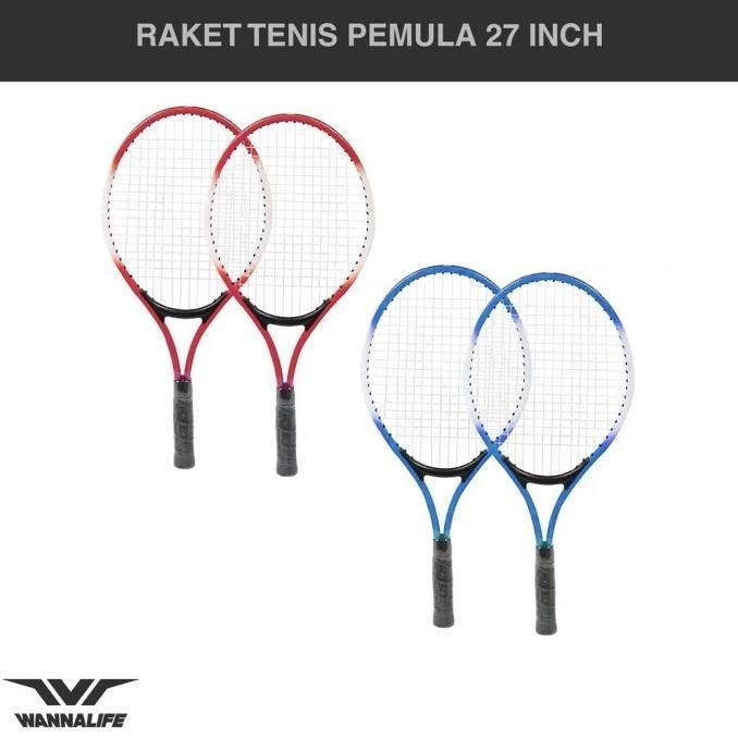 Raket Tennis 27 Inch Wannafit Racket Latihan Tenis Pemula Gratis Tas