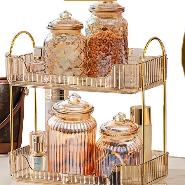 Rak Aqua Gelas Estetik Rak Serbaguna Tempat Kosmetik Tempat Aqua Gelas Estetik Mewah