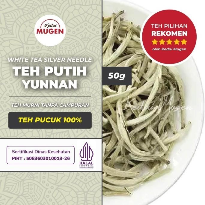 

YUNNAN WHITE TEA SILVER NEEDLE/TEH PUTIH PUCUK PREMIUM KEDAI MUGEN 50G ORIGINAL DAN TERPERCAYA