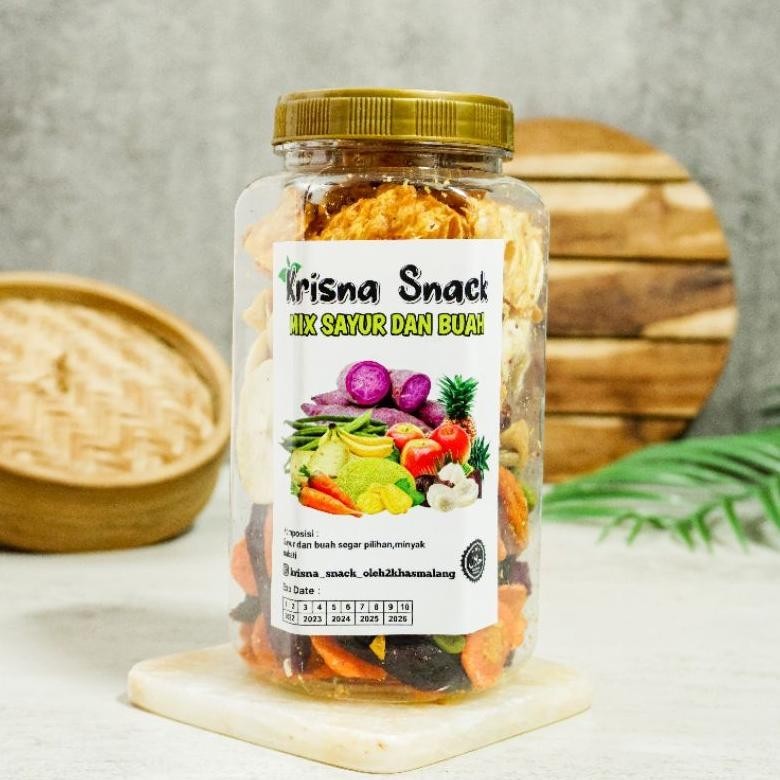 

dgh-43 KERIPIK SAYUR DAN BUAH VOLUME 700ML VEGGIE CHIPS (SAYUR DAN BUAH DALAM SATU TOPLES) Original