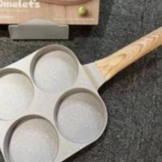 Fry Pan Marble 2 Hole | Egg Pan Marble | Frying Pan Serbaguna