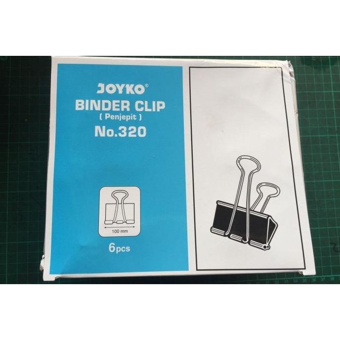 

Joyko Binder Clip 320 100 mm BESAR / Klip Penjepit Kertas BESAR No.320