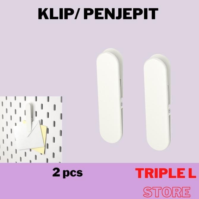 

Klip Penjepit Kertas Foto Pada Papan Berlubang Pegboard set 2 Pcs