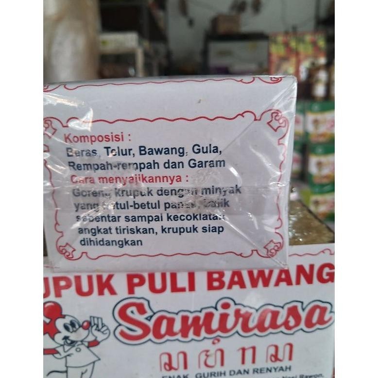 ryu-56 Krupuk Puli / Krupuk Gendar Bawang Mentah Samirasa 400gram Tanpa Pengawet Premium