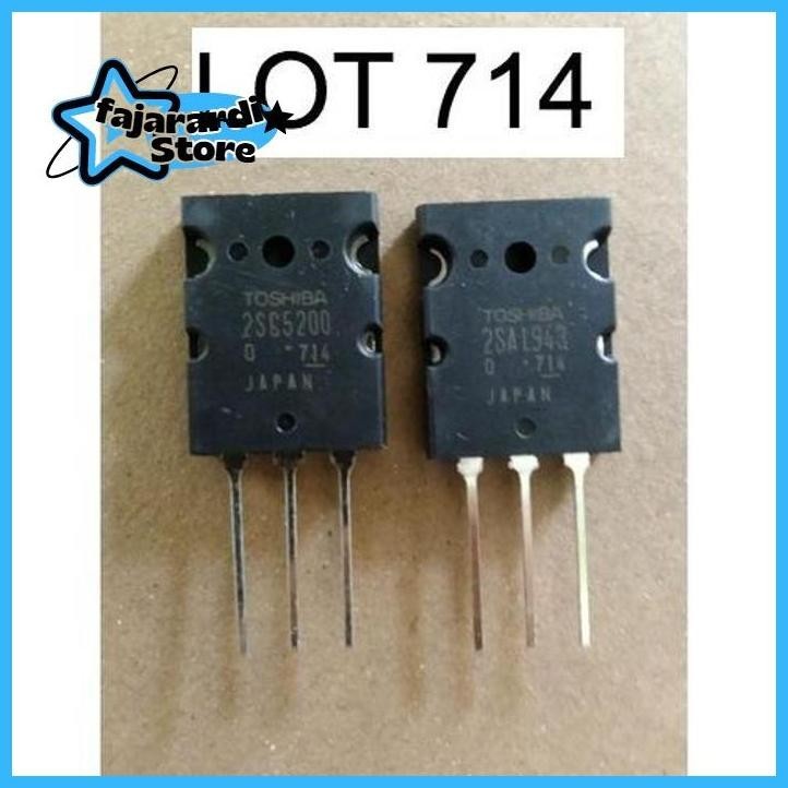 

Transistor TOSHIBA A1943 / C5200 KODE 714 fajarardi085