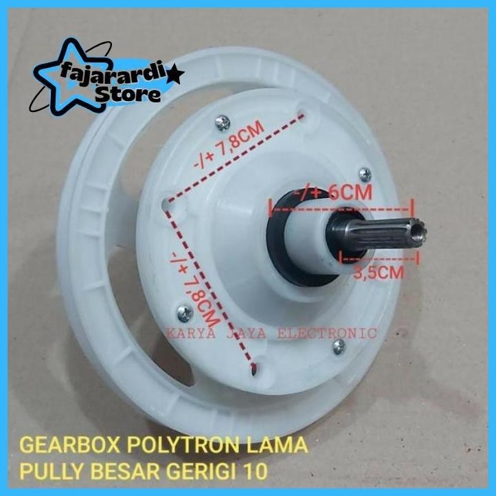 GEARBOX MESIN CUCI POLYTRON / SHARP SPARE PART KUALITAS BAGUS fajarardi085