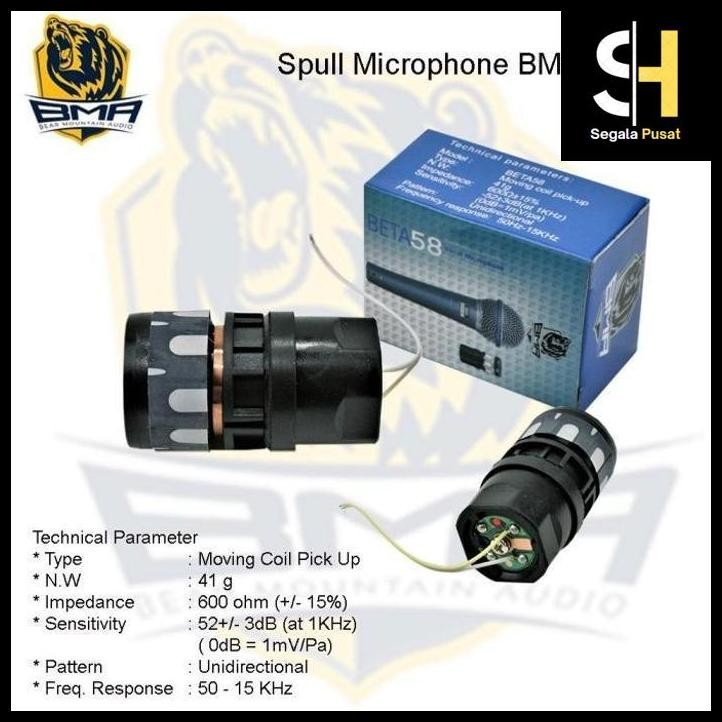 [BMA - SPUL MIC] SPUL MIC SHURE BETA 58A MERK BMA ASLI segalapusat_1
