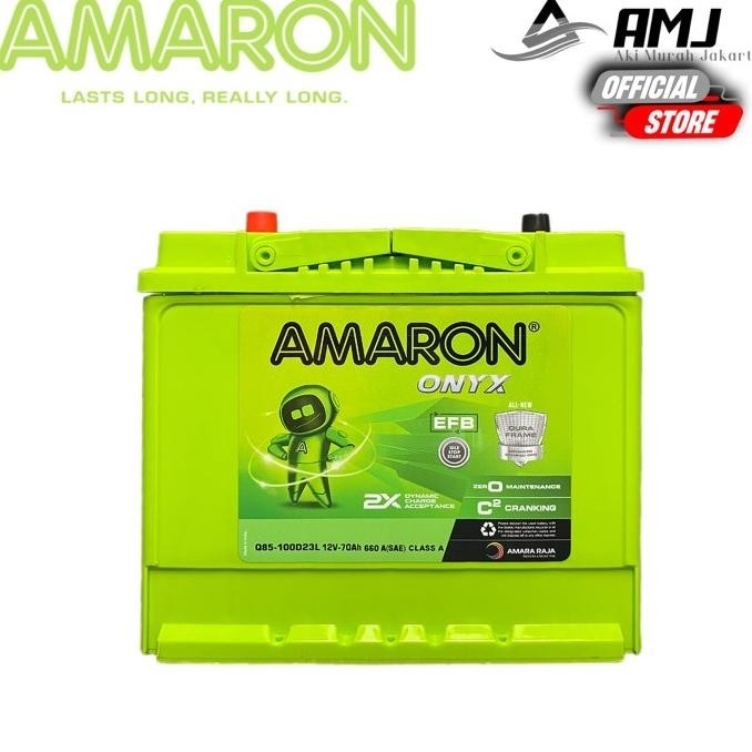 Aki Mobil MAZDA 2 SKYACTIVE Q85 / 90D23L Amaron Hi-Life 12V / 65Ah