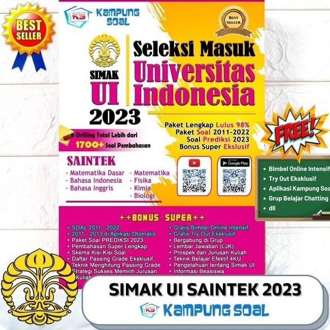 Simak Ui Saintek 2023 By Kampung Soal Murah Baru
