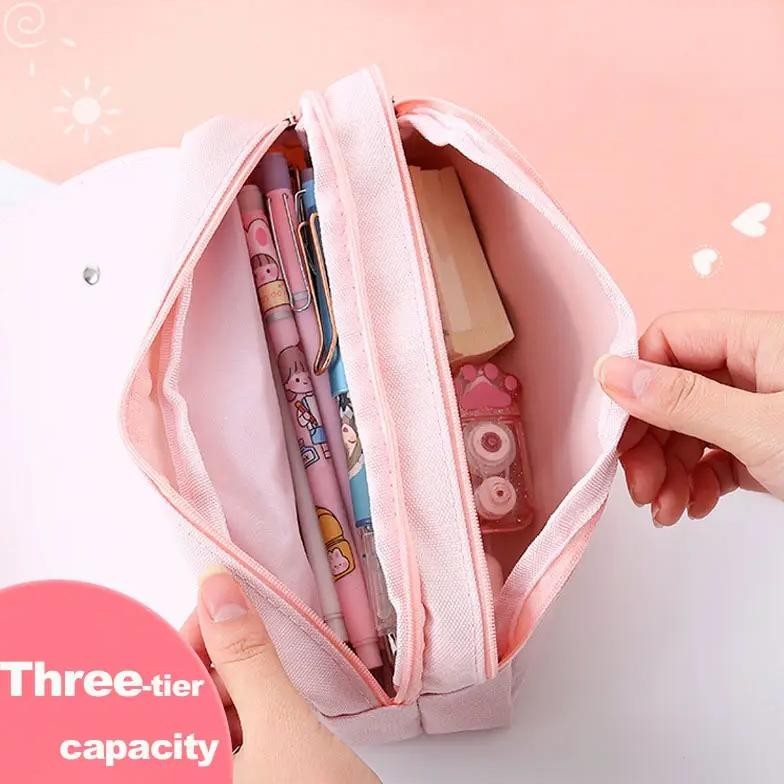 

SALE Kartun Tas Pensil Dekompresi/Kotak Alat Tulis 3D Kapasitas Besar Sekolah Dasar Tas Pensil Multifungsi Dekompresi/Super Cute Girl Heart 3D TR21