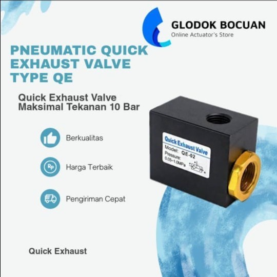 QE PNEUMATIC QUICK EXHAUST VALVE VENT VALVE AIR QUICK EXHAUST TYPE QE